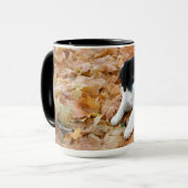 Puppy im Herbst Tasse (Vorderseite Links)