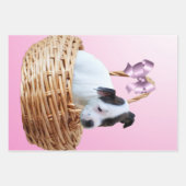 Puppy in einem Korb, Geschenkpapier Set (Vorderseite 2)