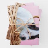Puppy in einem Korb, Geschenkpapier Set (Beispiel)