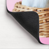 Puppy in einem Korb, Mousepad (Ecke)
