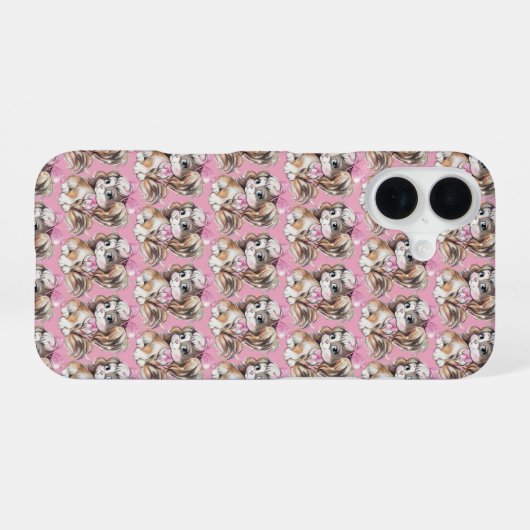 Puppy iPhone Case 16 Hülle (Rückseite (Horizontal))