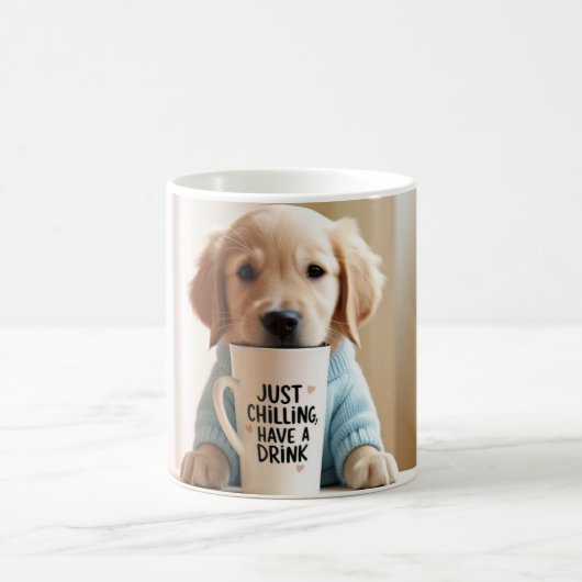 Puppy-Kaffee-Tasse Kaffeetasse (Mittel)