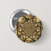 Puppy Kaleidoskop Art Print Button (Vorne & Hinten)