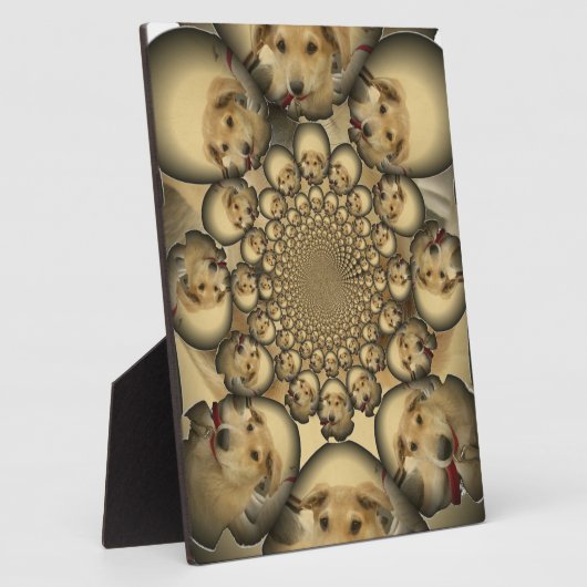 Puppy Kaleidoskop Art Print Fotoplatte (Seite)