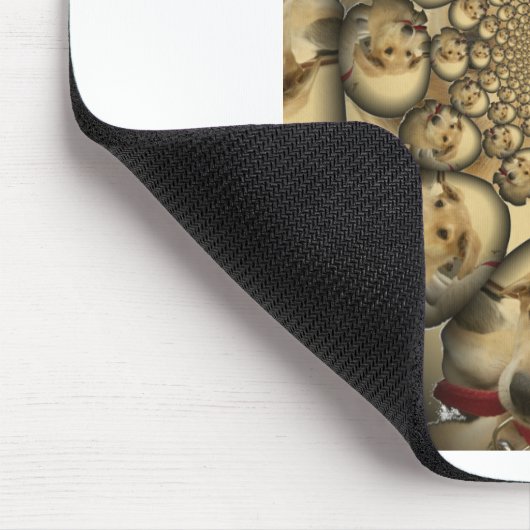 Puppy Kaleidoskop Art Print Mousepad (Ecke)