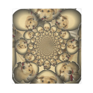 Puppy Kaleidoskop Art Print Notizblock