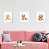 Puppy Kinderzimmer Deco, Poodle Wall Art Bilderwand Sets (Wohnzimmer)