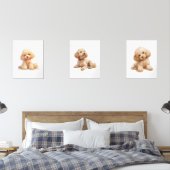 Puppy Kinderzimmer Deco, Poodle Wall Art Bilderwand Sets (Schlafzimmer)