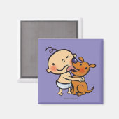 Puppy Kisses für das Baby Magnet (Vorderseite/Rückseite)