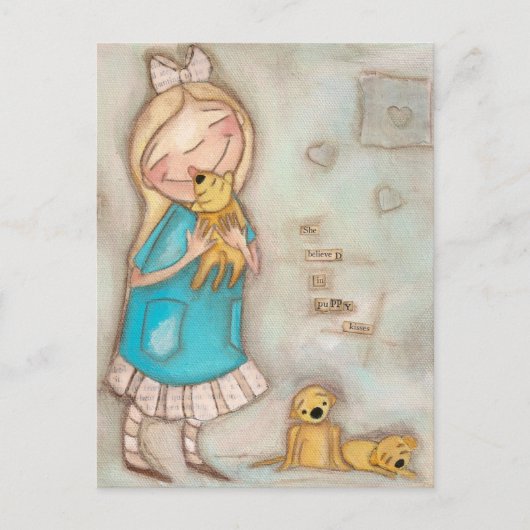 Puppy Kisses - Postkarte (Vorderseite)