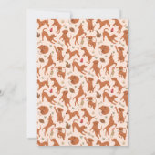 Puppy Kisses und Baby Giggles Baby Shower Einladung (Rückseite)