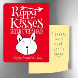 Puppy Kisses Valentine Kühlschrank Magnet