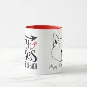 Puppy Kisses...Valentinisches Sonderangebot Tasse (Zentrum)