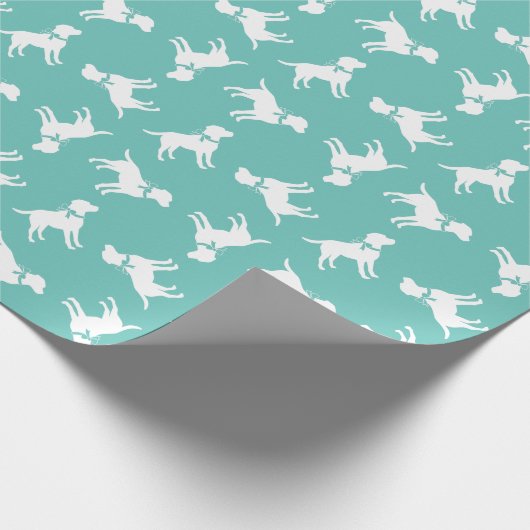 Puppy-Labrador-Hund Geschenkpapier (Ecke)