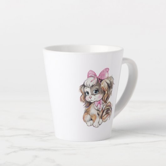 Puppy Latte Mug Milchtasse (Rechte Ecke)