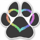 PUPPY LIEBE Black Aufkleber (Vorderseite)