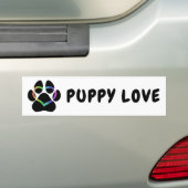 PUPPY LIEBE Black Autoaufkleber (Auf Auto)