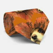 Puppy Liebe Cocker Spaniel durchblättert Loch Krawatte (Gerollt)