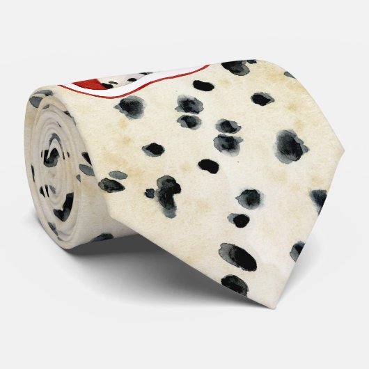 "Puppy Liebe", Dalmatiner Puppy Art von Audrey Jea Krawatte (Gerollt)