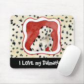 "Puppy Liebe", Dalmatiner Puppy Art von Audrey Jea Mousepad (Mit Mouse)
