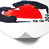 'Puppy Liebe' Dex Art Print Poster (Ecke)