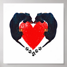 'Puppy Liebe' Dex Art Print