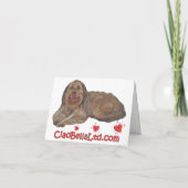 Puppy-Liebe-Karte mit mehreren Hunden Karte (Rückseite)