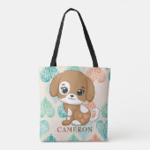 Puppy Liebe Kleiner Welpenbeutel Tasche (Rückseite)