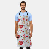 Puppy-Liebe-Muster Schürze (Getragen)