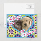 Puppy-Liebe-Postkarte Postkarte (Vorne/Hinten)