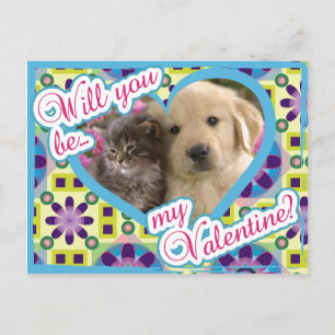 Puppy-Liebe-Postkarte Postkarte
