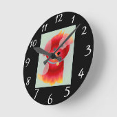 Puppy-Liebe Runde Wanduhr (Winkel)