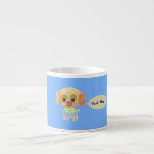 Puppy Light Blue Specialty Tasse (Vorderseite)