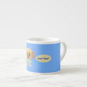 Puppy Light Blue Specialty Tasse (Vorderseite Rechts)