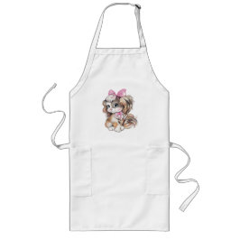 Puppy Long Apron Lange Schürze