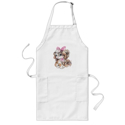 Puppy Long Apron Lange Schürze (Vorne)