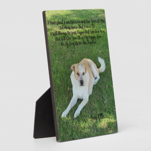 Puppy Love Fotoplatte (Seite)