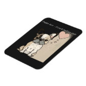 Puppy love - French bulldog style Magnet (Linke Seite)