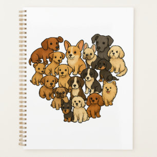 Puppy Love - Herz aus Hunden Planer