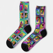 Puppy Love  Multicolored Socken (Linkes Detail)