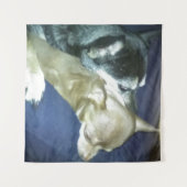 Puppy Love Tapestry Wandteppich (Vorderseite (Horizontal))