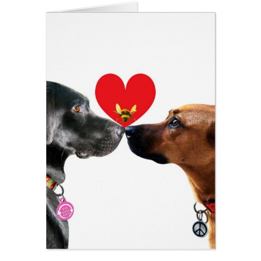Puppy Love Valentine card (Vorne)