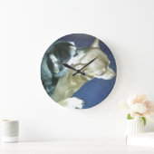 Puppy Love Wall Clock Große Wanduhr (Zuhause)