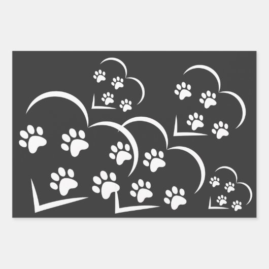 PUPPY LOVER GESCHENKPAPIER SET (Vorderseite)