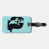 Puppy Luggage Tag Gepäckanhänger (Rückseite horizontal)