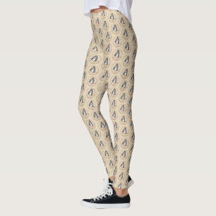Puppy-Malerei im Basset-Hund - Original Dog Art Le Leggings