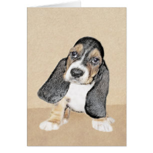 Puppy-Malerei im Basset-Hund - Original Hundeschic