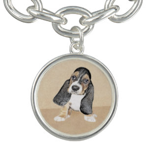 Puppy-Malerei im Basset-Hund - Original Hundeschic Armband