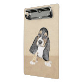 Puppy-Malerei im Basset-Hund - Original Hundeschic Mini Klemmbrett (Gewinkelt2)