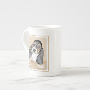 Puppy-Malerei im Basset-Hund - Original Hundeschic Porzellantasse